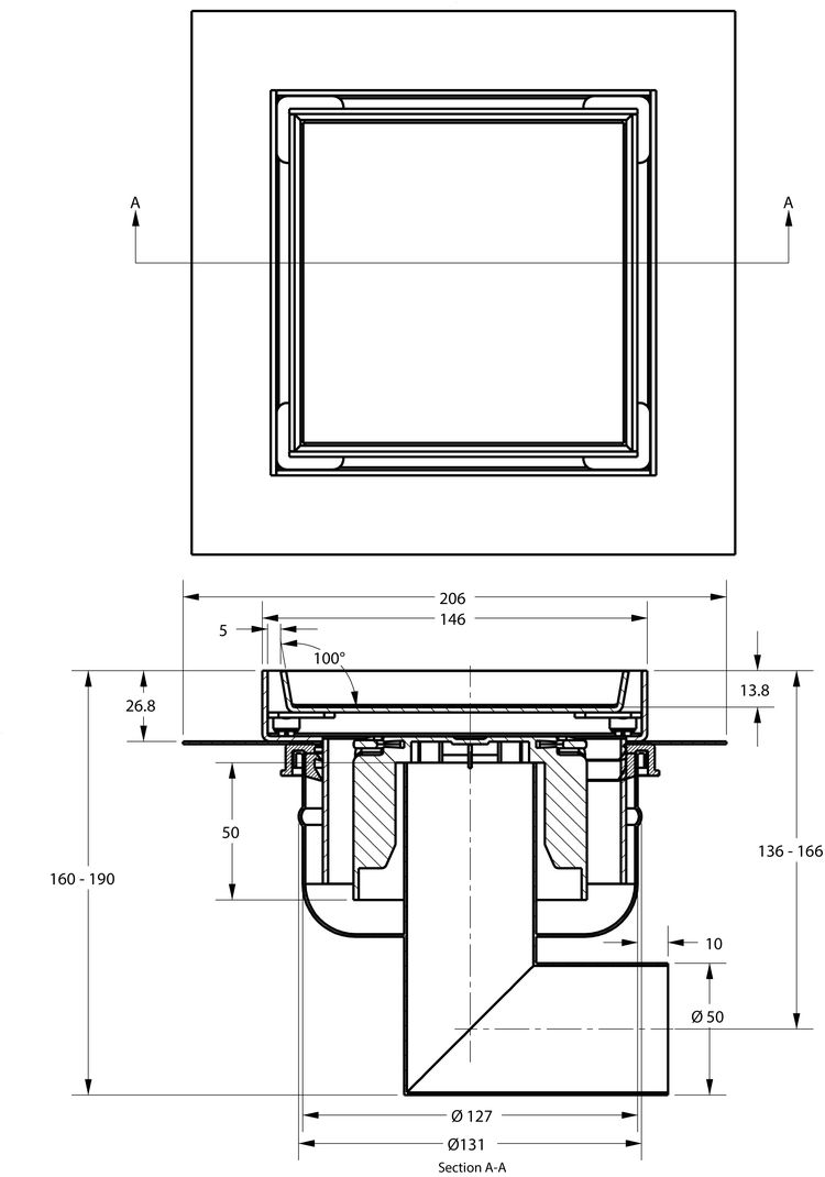 cross-sectionAquaberg tegelput 451615